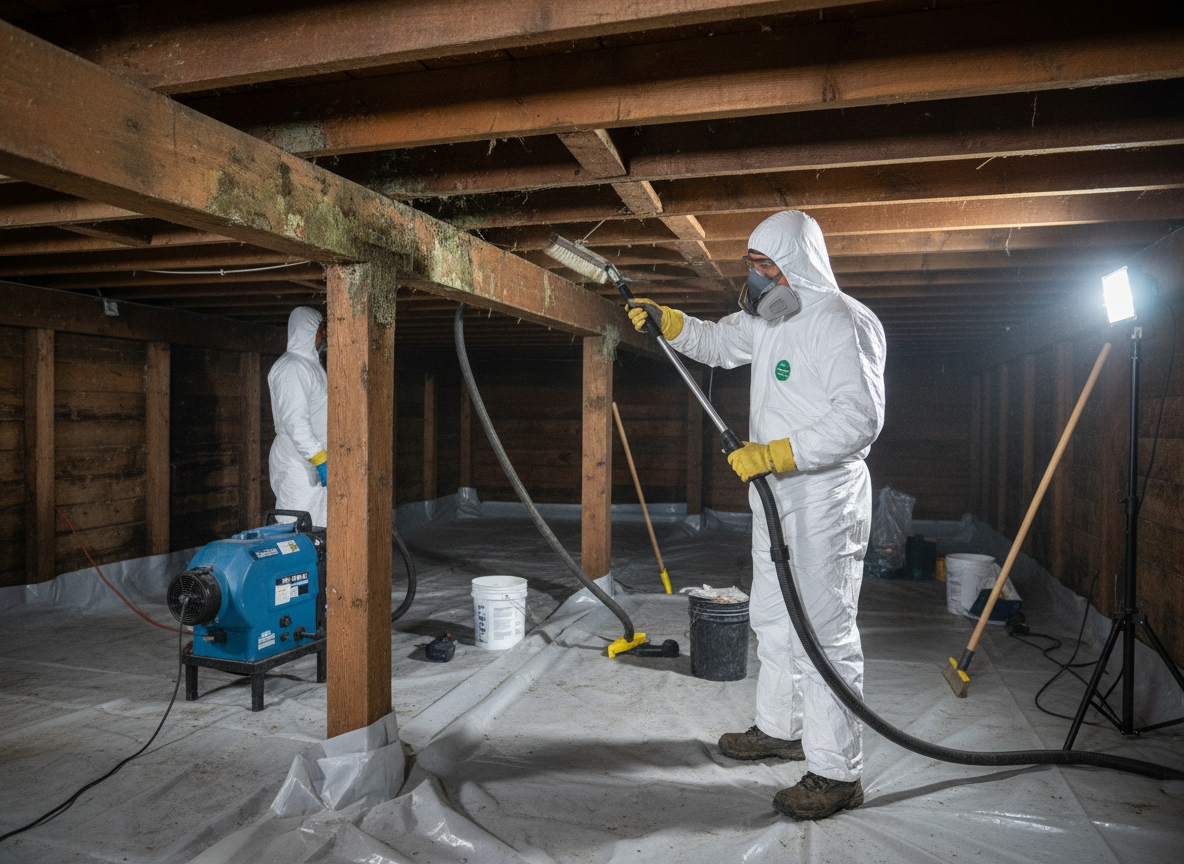 crawl space mold removal in KEENE